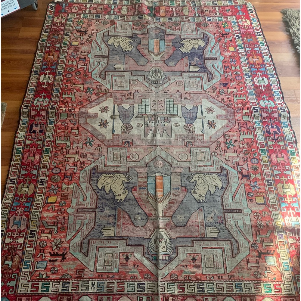 Beautifully hand made Afghan Rug purchased 2013 at the Base of Salerno AFGH.